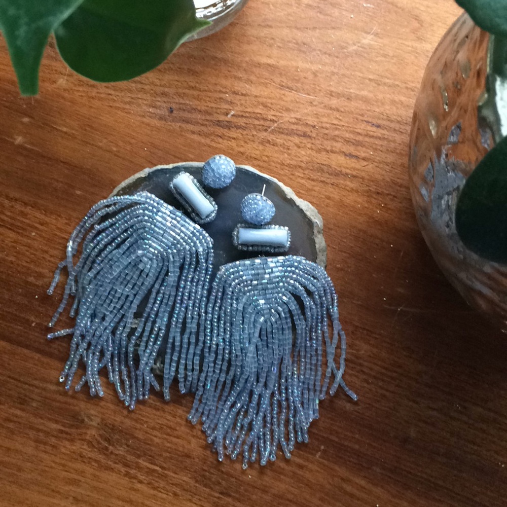 Anthropologie Beaded Earrings